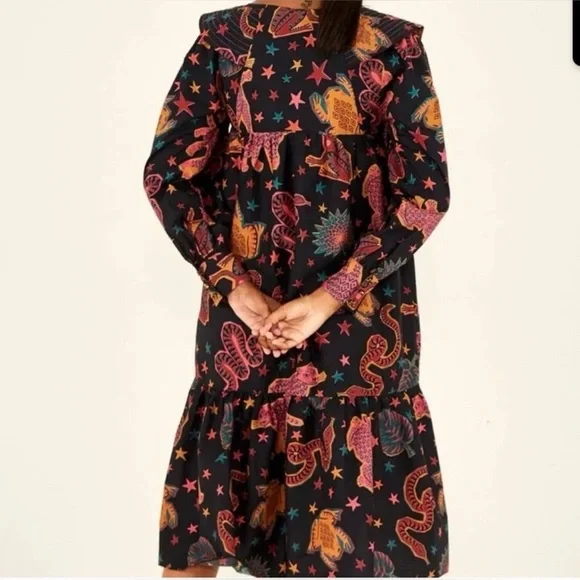 Farm Rio Animal Sky Midi Dress - Picture 3 of 10